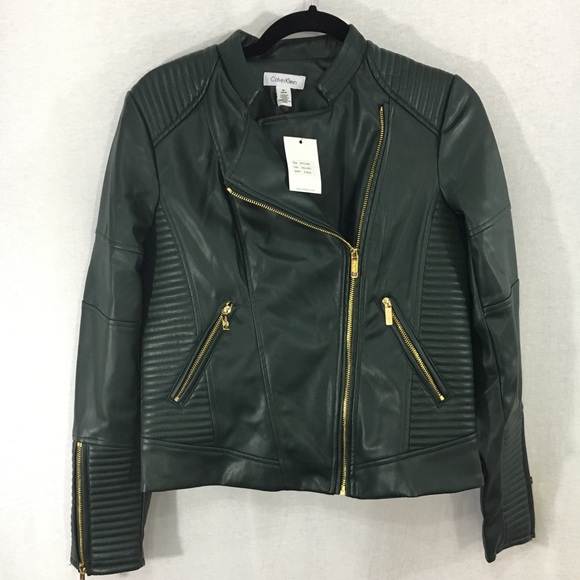 calvin klein biker jacket
